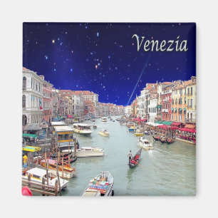 Imán VNT068 VENECIA, Gran Canal, Véneto, Italia, Fridge