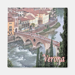 Imán VNT085 VERONA, Puente Romano, Verona, Italia, Frid