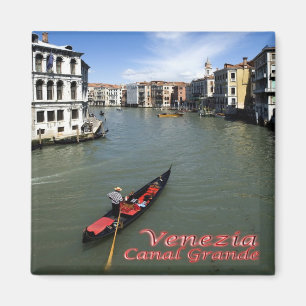 Imán VNT097 VENECIA, Canal Grande, Gondola, Italia, Fri