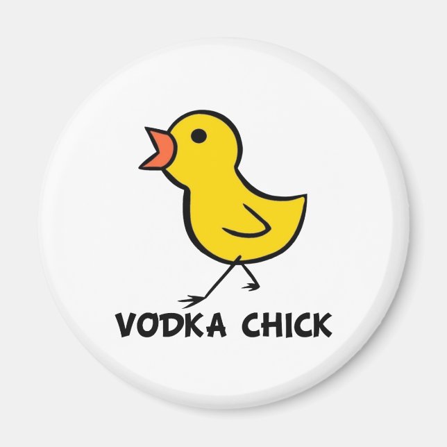 Imán Vodka Chick Magnet (Frente)
