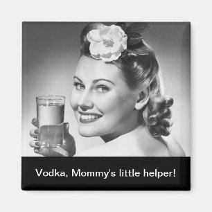 Imán ¡Vodka, la pequeña ayudante de mamá!