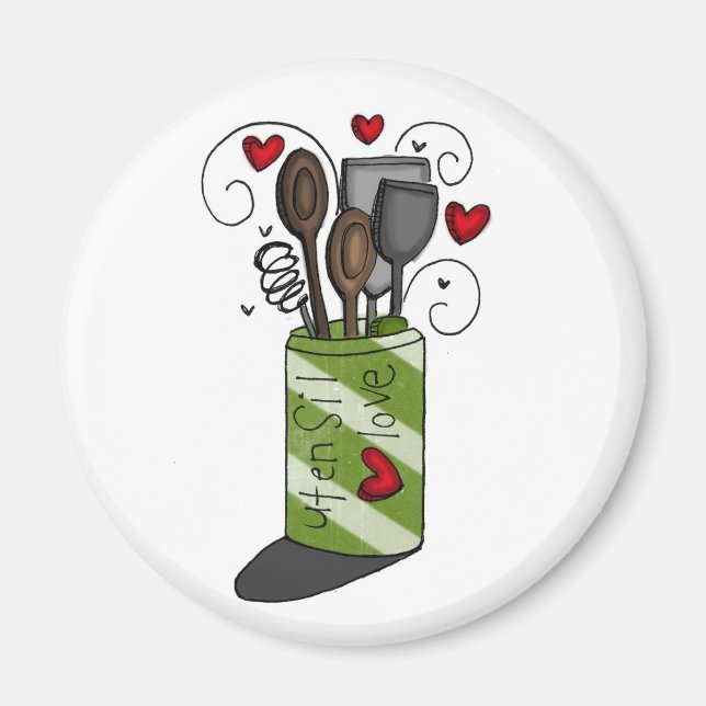 Imán vol25 amor utensilio (Frente)