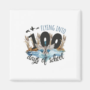 Imán Volando a 100 Días De Caza De Patos Escolares