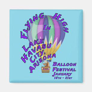 Imán Volando A Lo Alto En El Lago Havasu, Arizona