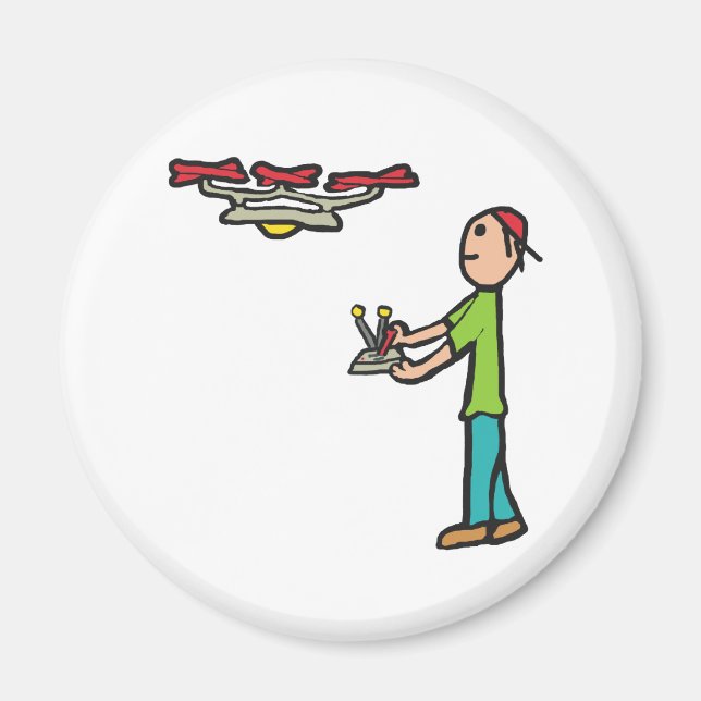 Imán Volando con drones (Frente)