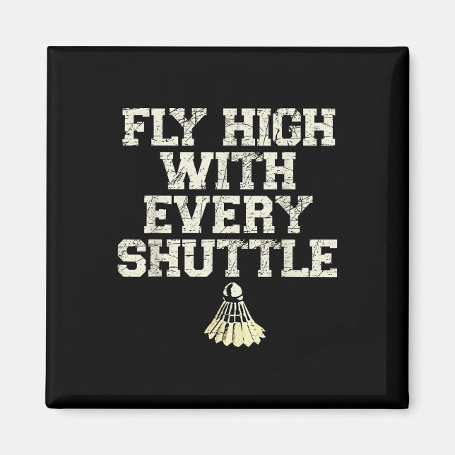 Imán Volar alto con cada Shuttle Badminton Player Shutt (Frente)