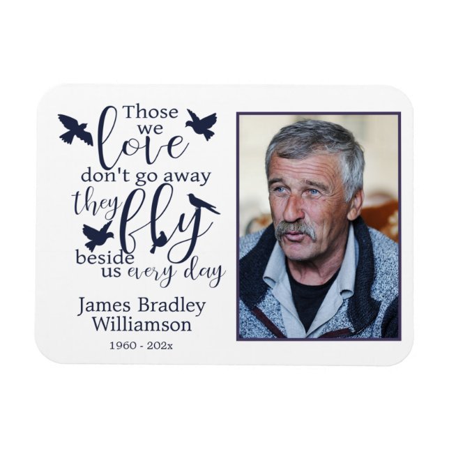 Imán Volar junto al funeral conmemorativo de pájaro Kee (Horizontal)