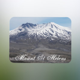 Imán Volcán del Monte St Helens cubierto de nieve