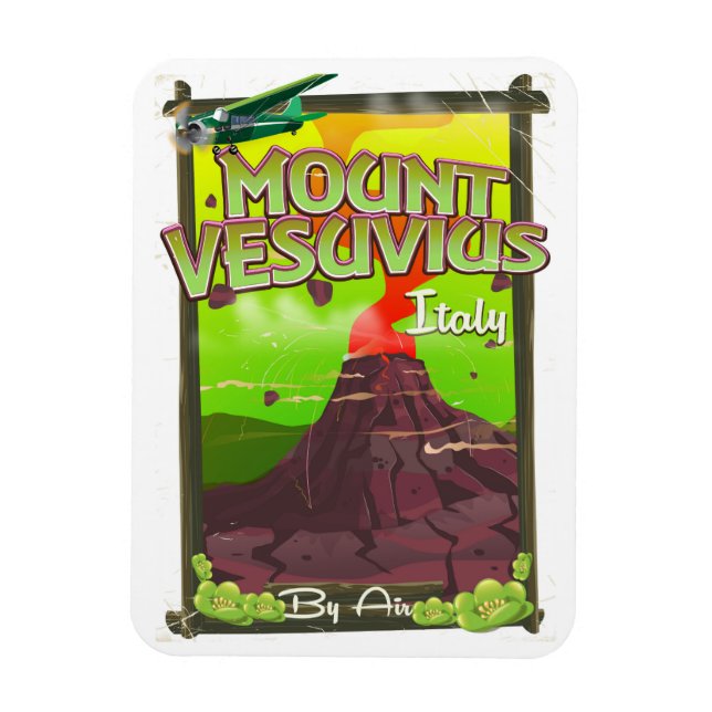 Imán Volcán personalizado italiano Monte Vesubio (Vertical)
