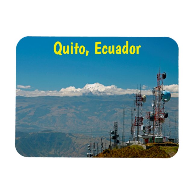 Imán Volcán y mástiles Antisana, Quito, Ecuador (Horizontal)