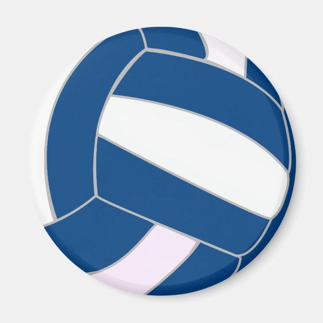Imán Voleibol azul y blanco (Frente)