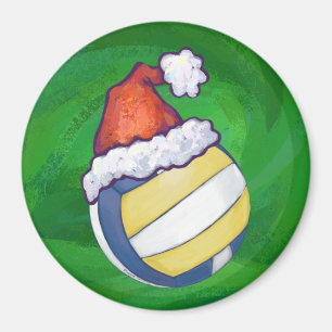 Imán Voleibol con Gorra Navidad