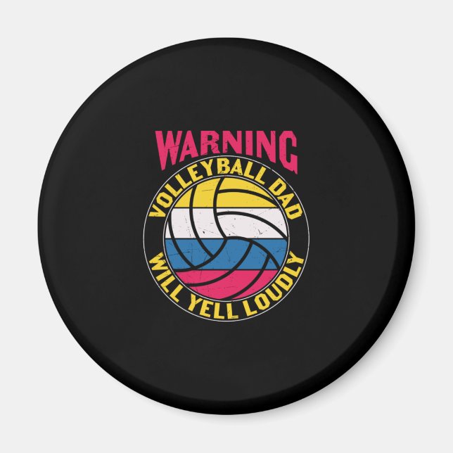 Imán Voleibol Dad Will Yell Louly (Frente)