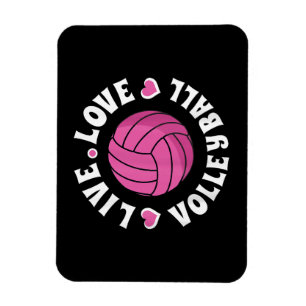 Imán Vóleibol De Amor Vivo Para Mujeres Chicas Vóley Fa