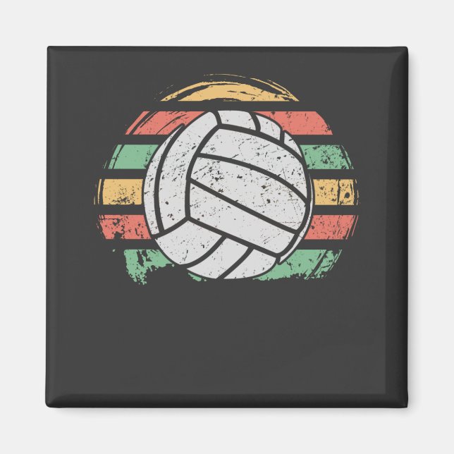 Imán Voleibol retro vintage (Frente)
