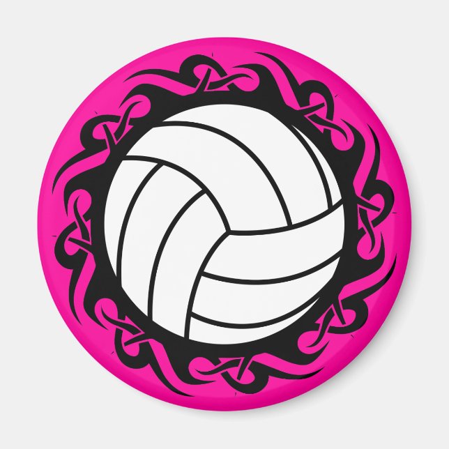 Imán voleibol tribal (Frente)