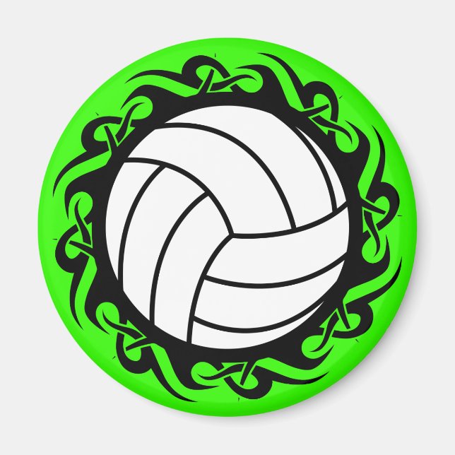 Imán voleibol tribal (Frente)