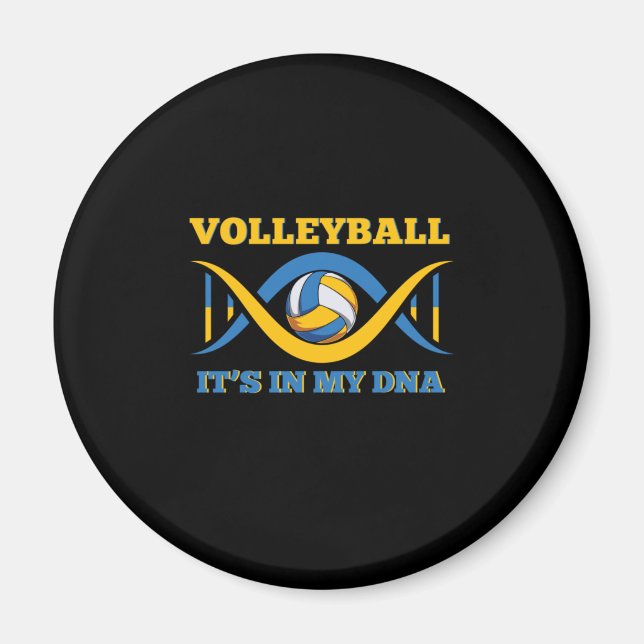 Imán Voleibol | Voleibol Está En Mi Adn (Frente)