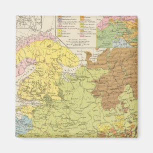 Imán Volkerkarte von Russland - Mapa de Rusia