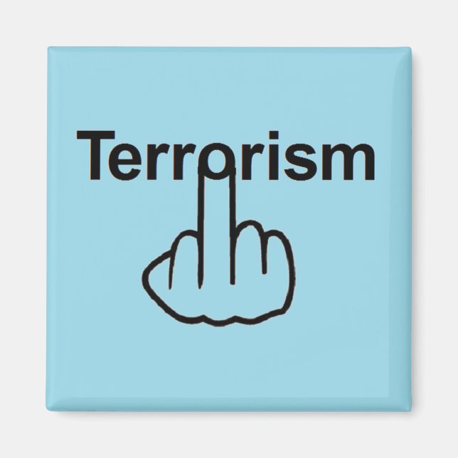Imán Voltear el terrorismo magnético (Frente)