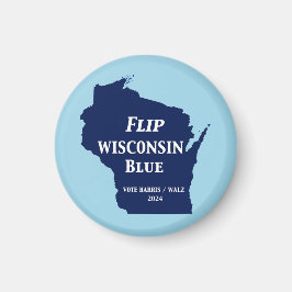 Imán Voltear Wisconsin Blue en 2024