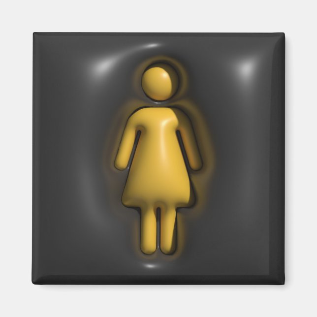 Imán Volumen, chica, mujer (Frente)