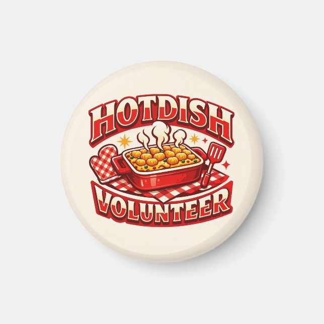 Imán Voluntario de HOTDISH (Frente)