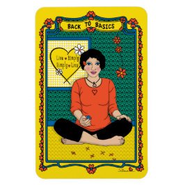 Imán Volver a Basics_B_4x6 Refrigerator Magnet