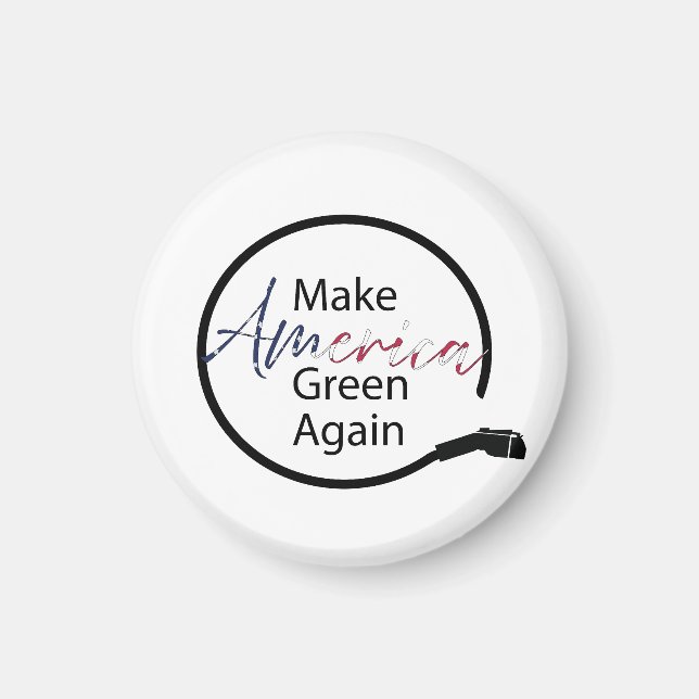 Imán Volver a hacer verde a Estados Unidos cargador de  (Frente)