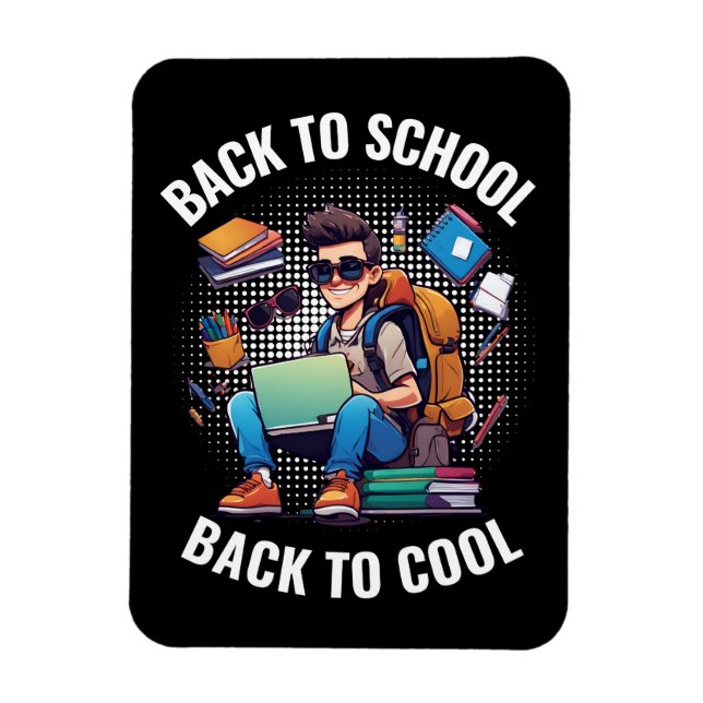 Imán Volver a la escuela a Guay (Vertical)