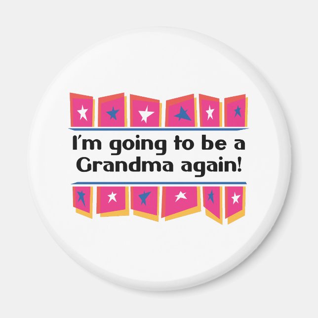 Imán ¡Volveré a ser una abuela! (Frente)