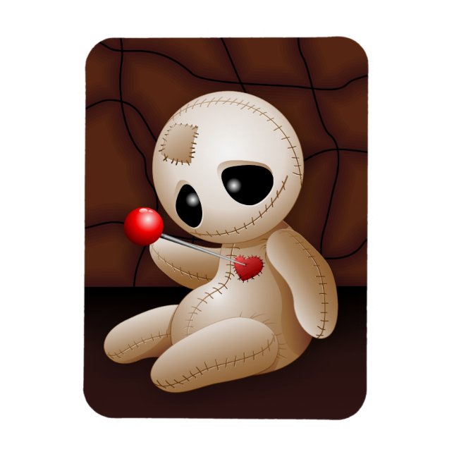 Imán Voodoo Doll Personalizado enamorado (Vertical)