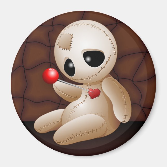 Imán Voodoo Doll Personalizado enamorado (Frente)