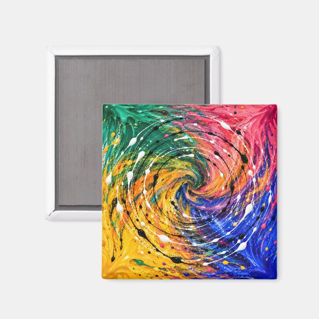 Imán Vórtice Pintado (Anverso/Reverso)