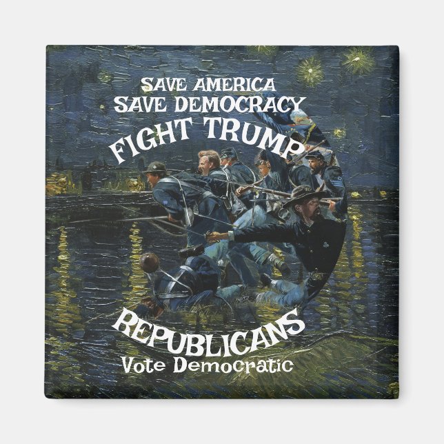 Imán Vot Political Patriotic Trump Republican Party (Frente)