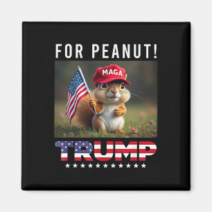 Imán Vota A Trump Por El Peanut La ardilla Trump 2024