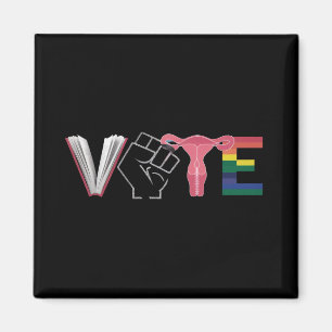 Imán Vota Feminista Derechos de la Mujer Libros Prohibi
