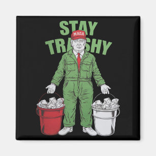 Imán Vota por Trump Basurero Mantén la Basura Elección 
