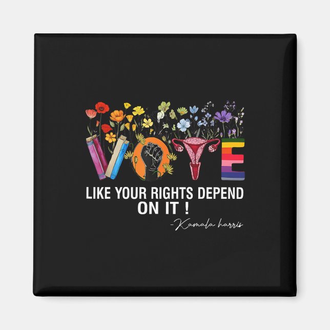 Imán Vota Vals Como Tus Derechos Dependen De Ella Femin (Frente)