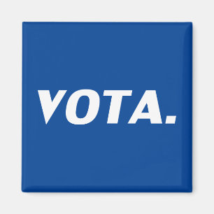 Imán Vota vota en español blanco blanco y moderno polít