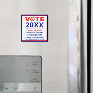 Imán Votación 2026 Campaña política patriótica no parti