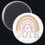Imán Votación | Diseño de texto de arcoiris para el Pas<br><div class="desc">Arte de arcoiris pastel con un mensaje importante - Vota.</div>
