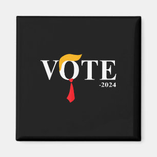 Imán Votación divertida de Trump con el pelo en 2024