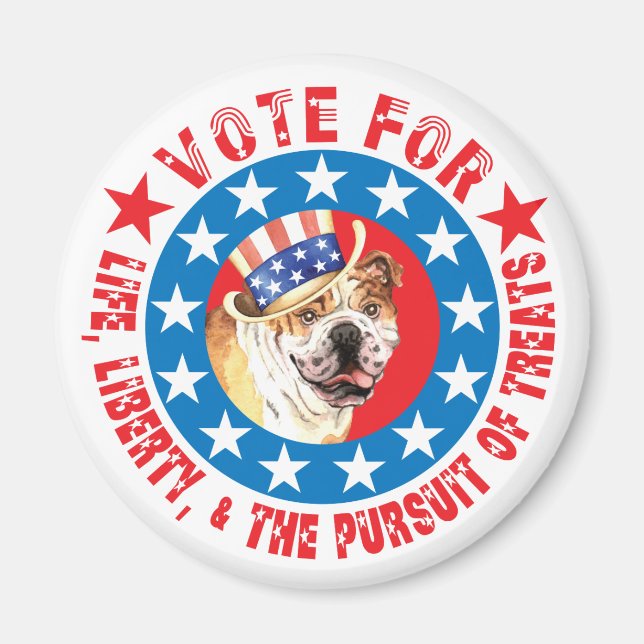 Imán Votación por Bulldog (Frente)