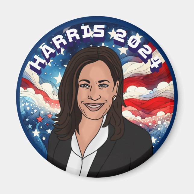 Imán Votación por Kamala Harris 2024 (Frente)