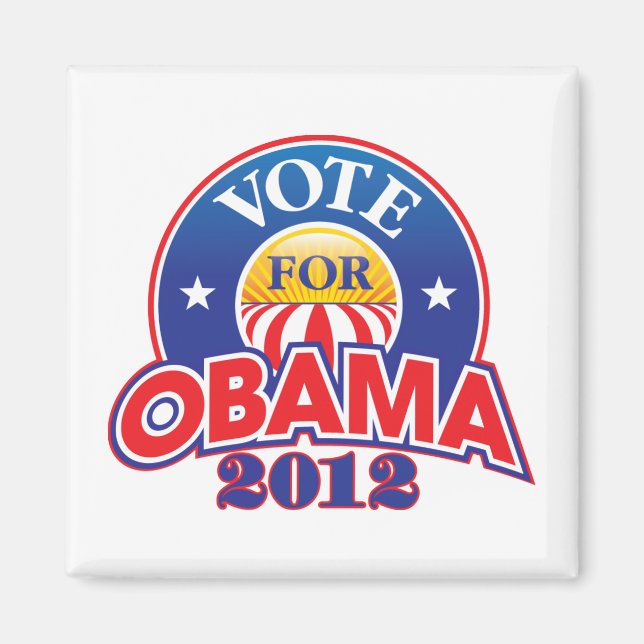 Imán Votación por Obama 2012 (Frente)