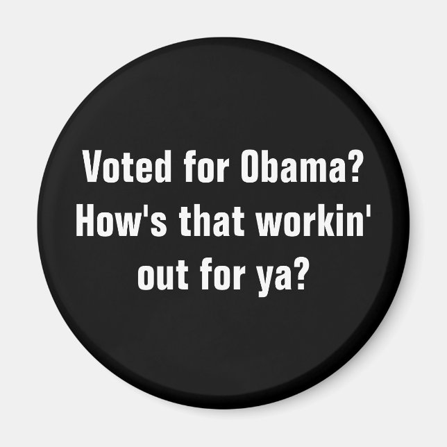 Imán ¿Votado por Obama? ¿Cómo te va eso? (Frente)