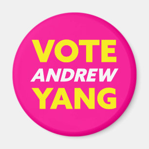 Imán Votar a Andrew Yang alcalde de Nueva York Magenta
