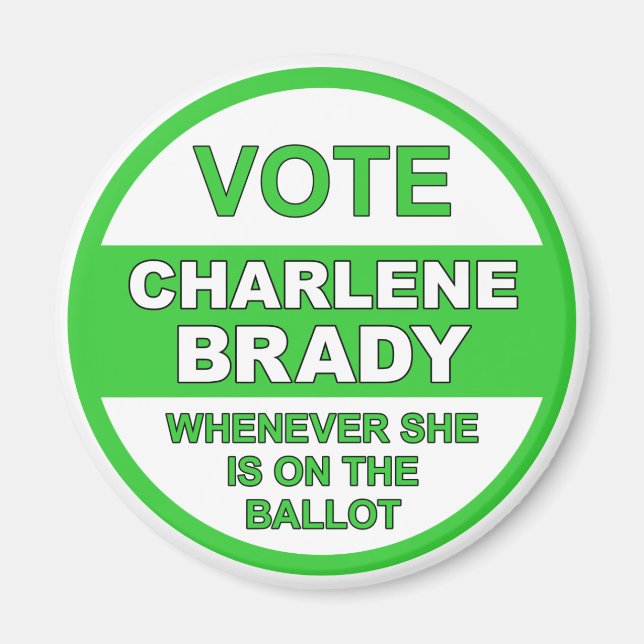 Imán Votar a Charlene Brady (Frente)