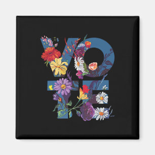 Imán Votar por la flor azul Demócrata Kamala 2024
